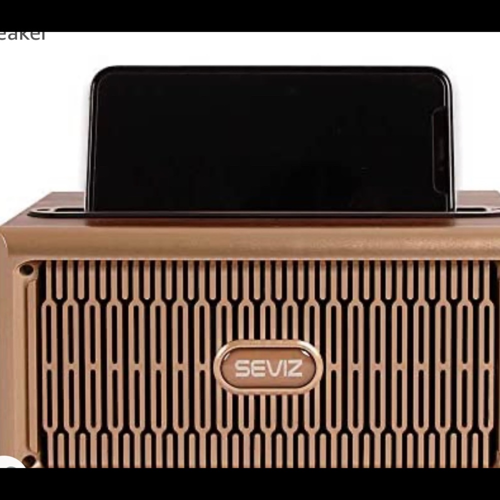 Gold Reto Wireless Bluetooth Speaker 20W sound